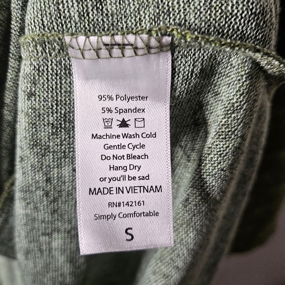 LuLaRoe Olive Green Open Front Cardigan Duster Size S Cozy Layering Cottagecore - Picture 7 of 9